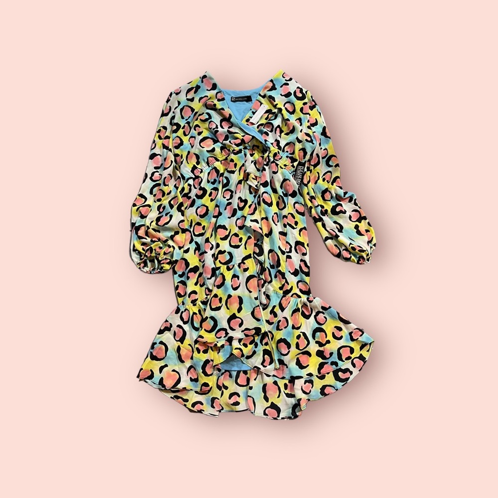 Multicolor Cheetah Print Dress